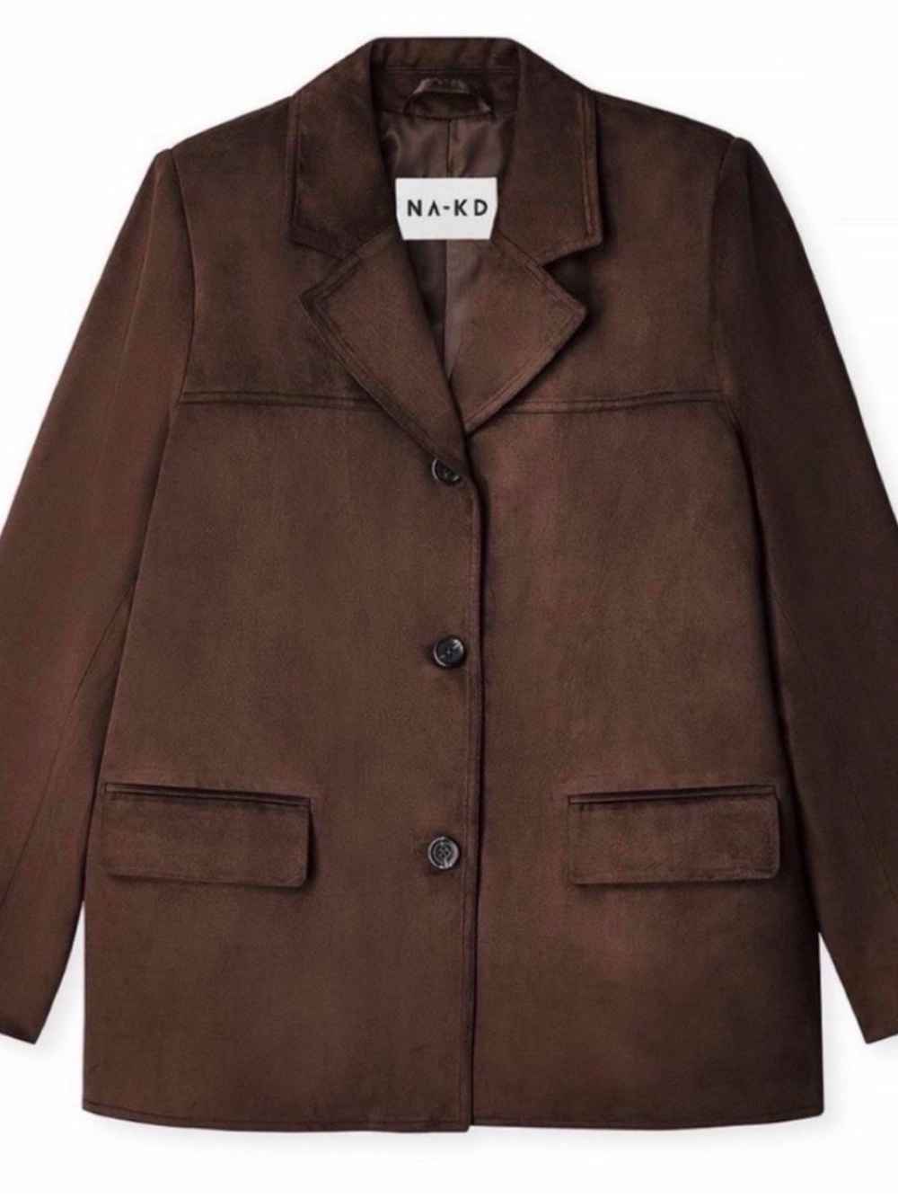 NA-KD Faux Suede Jacket size S